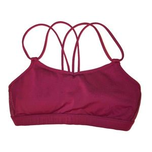Lululemon Maroon Cross Back Sports Bra
